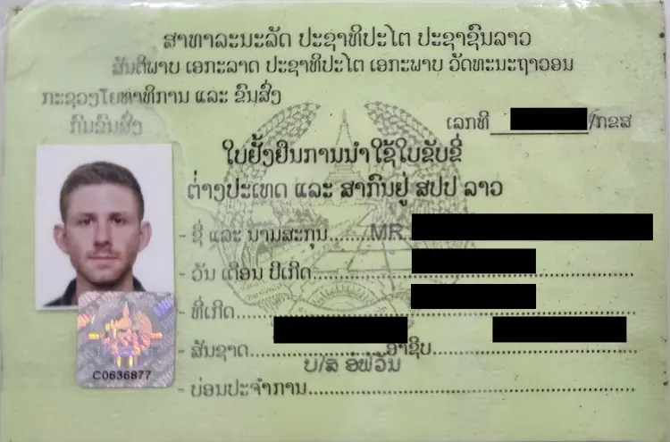 1-year-lao-license-frontside
